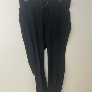 Champion Women's Black Tapered Leg Ribbed Ankle Leggings Sz M